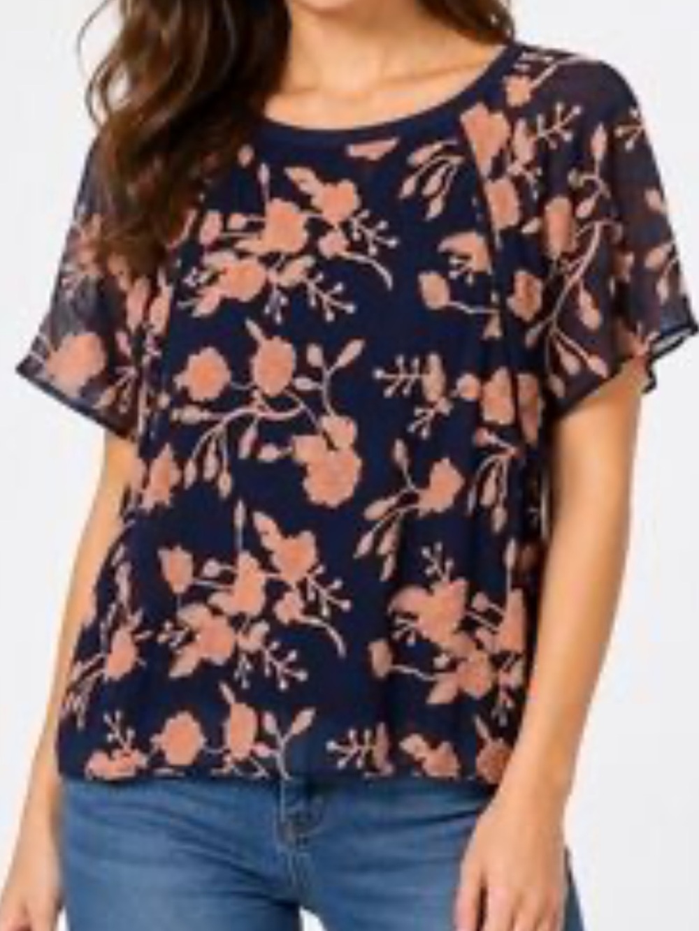 Anthropologie Maeve Franca Textured Embroidered Floral Blouse